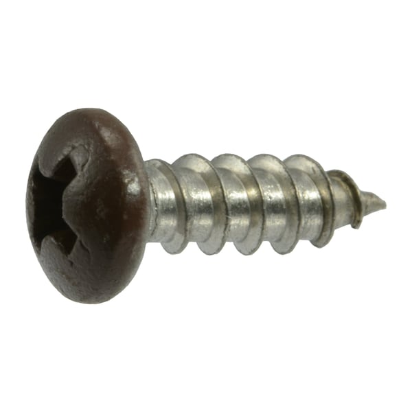 Midwest Fastener Sheet Metal Screw, #8 x 1/2 in, Painted 18-8 Stainless Steel Pan Head Phillips Drive, 100 PK 09108 - main